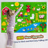 OKGIUGN 61 Pcs Farm Animals Story Felt Board, 3.6 Ft Farmhouse Themed Play Mat Wall Hanging Kit for Toddlers