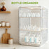 Engorgio Organizer,3/4 Countertop Baby Bottle Tier Bottles Storage Organizers,Clear Station Organizer ContainerClear