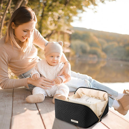 Pack, 6 Breastmilk Cooler Travel Bag with Ice Portable Insulated Breast Milk Cooler Bag Fits Bags of Breastmilk