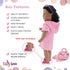 Emily Rose 18-inch Doll Clothes, 6-Piece Tankini Bathing Suit Gift Set, Compatible with 18" American Girl Dolls