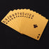 Vijiv 2 PCS Luxury Gold Poker Playing Cards Deck - Waterproof Plastic Foil for 1920 Gatsby Party Decor