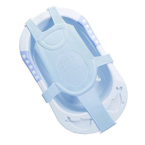 Baby Five-Pointed Bathtub Support Net, Soft Shower Mesh Pad for Newborn Bathing Support, Adjustable for 0-18 Months