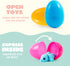 12Pcs 3D 8+) JOYIN Prefilled Easter Eggs with Mini Sea Animals, Articulated Toys, Printed Toys, Basket Stuffers