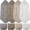 VitalCozy 8 Pcs Baby Muslin Hooded Bath Towels and Washcloths Muslin Cotton