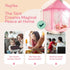 Princess Tent for Kids - 55" X 53" with LED Star Lights, Toddler Playhouse, Princess Castle Toys