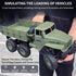 6x6 1/16 4WD JPJCOOY RC Military Truck Road Remote Control Car Scale Remote Control Truck All Terrain Rock Army
