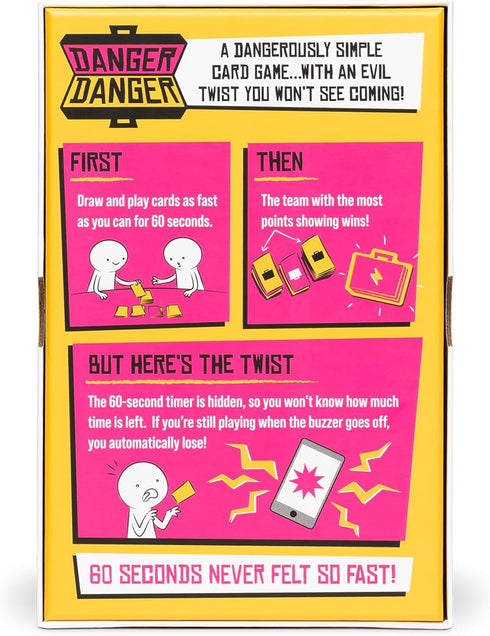 Danger Danger by Exploding Kittens: A 10 Minute Team Card Game for Ages 7+ - Family Fun and Strategy