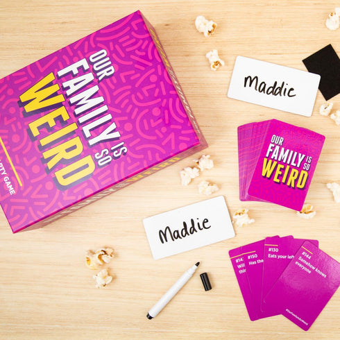 DSS Games Our Family is So Weird - A Family Party Game to Decide Who's Most Likely to Do What