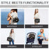 Mozzilog 4 1 Mommy Backpack Small Diaper Bag Crossbody with Multi-Pocket, in Mini Travel Tote w/ Shoulder for Stroller