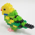 nanoblock Birds - Budgie Green Opaline - Collection Series Building Kit
