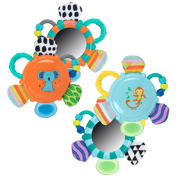 Nuby Look-at-Me Mirror Teether Toy - Colors May Vary