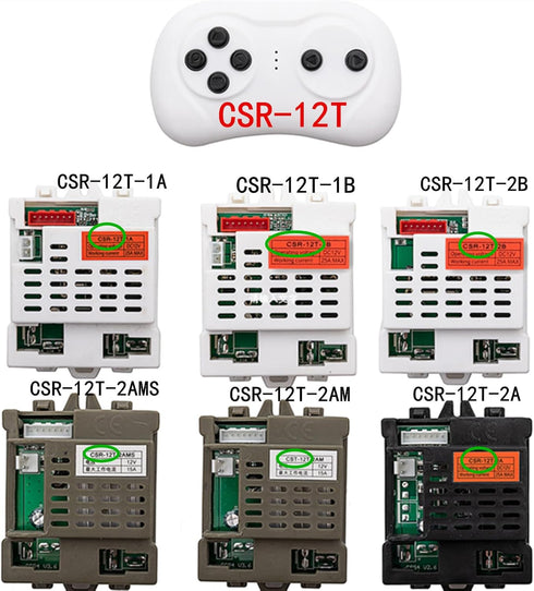 weelye CSR-12T 2.4G White Bluetooth Remote Control Remote Controller Transmitter Accessories Kids Powered Wheels Children Electric Ride On Toy Car Replacement Parts