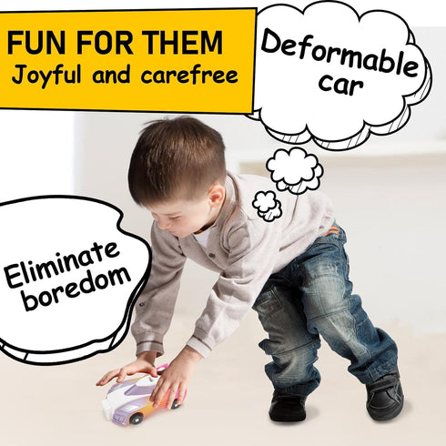 Ultimate Transforming Unicorn Car Toy - 2Pcs Collision to Magical Unicorns, Automatic Deformation for Kids