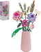 Chodia Flower Bouquet Building Blocks Sets for Adults Mini Pink Rose Lavender