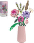 Chodia Flower Bouquet Building Blocks Sets for Adults Mini Pink Rose Lavender