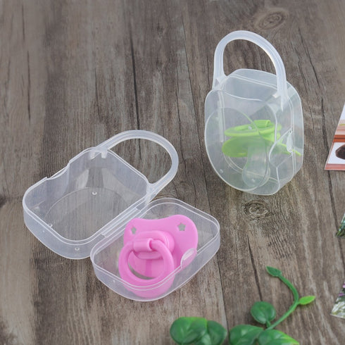 Accmor 4 Pack Pacifier Case, Pacifier Holder Case with Handle, BPA Free Universal Pacifier Container Box for Travel