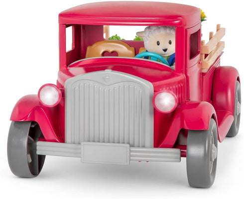 Playset Playset 3+ Li'l Woodzeez Farmer's Truck Doll with Toy Truck, Miniature Food & Accessories Compatible with Doll