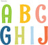 DECOWALL DS8-1701A Uppercase Alphabet ABC Letter Kids Wall Stickers - Peel and Stick Removable Wall Decals