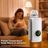 Portable Baby Bottle Warmer for Travel, Fast Heating & Precise Temp Control, Cordless Rechargeable Milk Warmer with LED