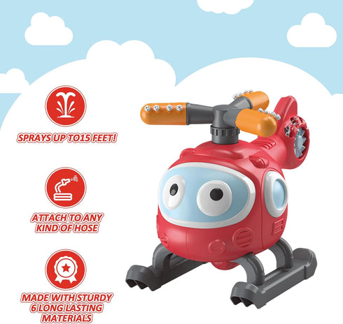 Outdoor Water Sprinklers Set with 4 T Ball for Kids Ages 4-8, Summer Lawn Game Equipment for Boys and Girls