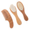 s Hair Brush and Comb Set for Newborns with Soft Wool Bristles,