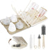 FXXQHT Baby Bottle Brush Set, 6-in-1 Travel Bottle Cleaning Kit with Silicone Bottle