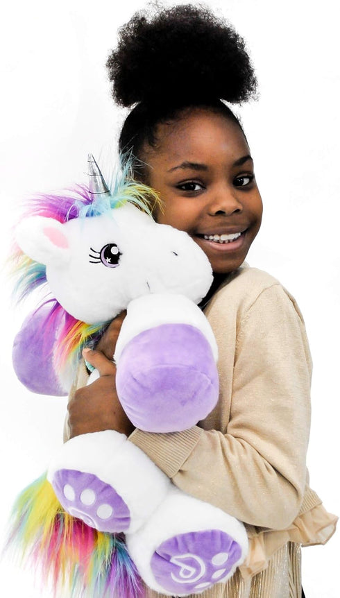 18" Plushible Poppy The Unicorn Stuffed Animal, Plush Unicorn Toy for Girls & Boys - Machine Washable Plush, Soft