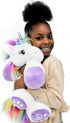 18" Plushible Poppy The Unicorn Stuffed Animal, Plush Unicorn Toy for Girls & Boys - Machine Washable Plush, Soft