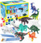 BAODLON Kids Arts Crafts Set Dinosaur Toy Painting Kit - 10 Dinosaur