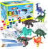 BAODLON Kids Arts Crafts Set Dinosaur Toy Painting Kit - 10 Dinosaur