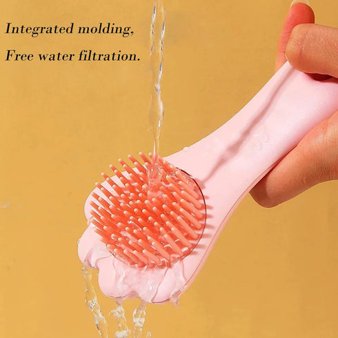 Lyaiwever Set,Small Baby Hair Brush,Toddler Hair Comb,Baby Hair Brush Comb Cute Comb for Wet Dry Hair - Silicone Gentle