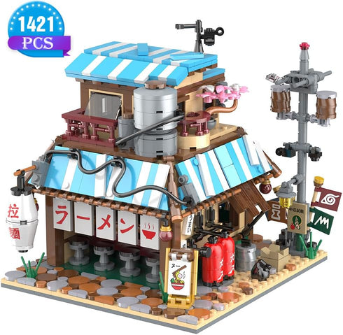 Set 14+ RAVAYO Japanese Ramen Shop Building Blocks - Mini Brick Simulation Architecture Construction Toy Ideal Gift
