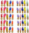 50PCS Lucky Mini Troll Dolls - Vintage 1.2" PVC Action Figures, Cute Little Guys Collection for Arts Crafts, Party