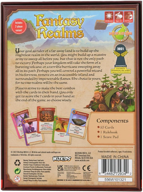 Fantasy Realms | WizKids Board Game Card Game