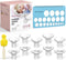 Flange Sizing Kit with 10PCS Inserts, Nipple Measurement Tool Ruler, Cleaning Brush for 24mm Most Pumps
