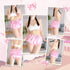 XL Pretty in Pink Satin Adult Diaper Cover - Washable Waterproof Ruffled Lace Bow