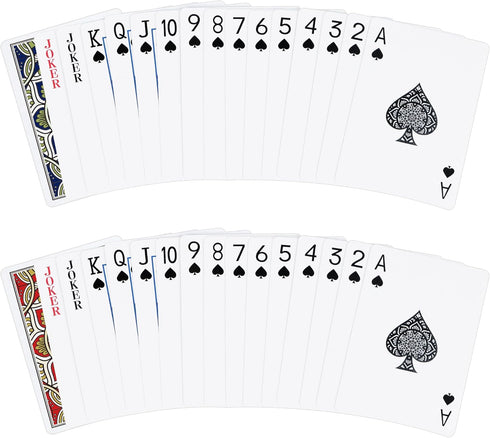 Metsyth 2 Pack, Set Playing Cards Deck of Cards, Standard Poker Card for Adults,Easy Shuffle Unique Design Fun Card
