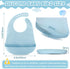 Adjustable Waterproof Silicone Bibs for Babies - Soft and Comfortable Feeding Supplies