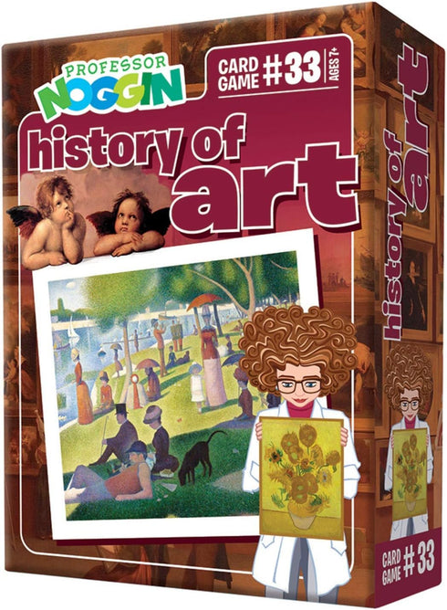 Outset Media Professor Noggin's History of Art Trivia Card Game for Kids - Educational and Fun.