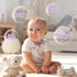 (2pack:Lavender 2) Pacifier Clip for Boys Girls Floral Daisy Macrame Baby Paci Clip Pacifier Holder Leash Boho Wooden
