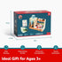 Set Counter 3+ TOP BRIGHT Wooden Ice Cream Pretend Play Toys, Play Kitchen for Kids with Ice Cream & Scoop & Menu