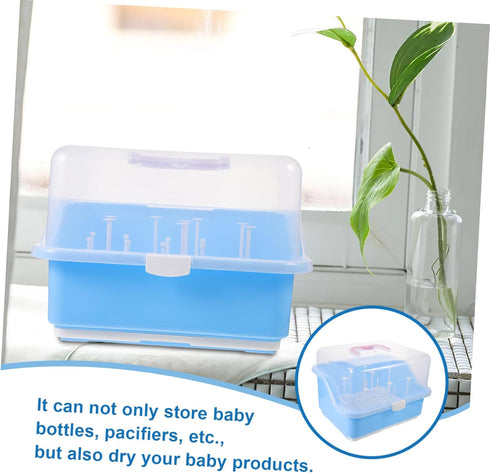 GALPADA Plastic Milk Bottle Drying Box Organizer for Newborn Essentials