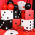 Hollowfly 54 6 11inch 12 Pcs Casino Theme Party Decoration Including Pcs Large Casino Dice Boxes Pcs Poker Playing
