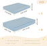 CZXW 52" 28" Blue White Stripes Crib Sheets Fitted x Natural Cotton Soft & Breathable for Baby Crib Mattress