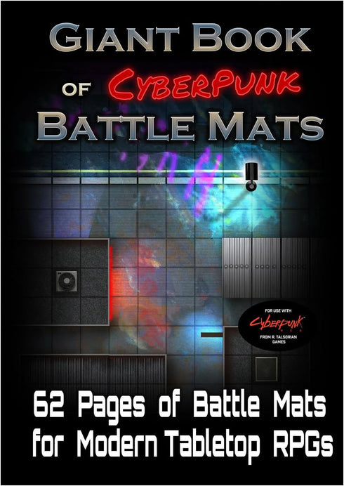 Loke Giant Book of Cyberpunk Battle Mats - Red