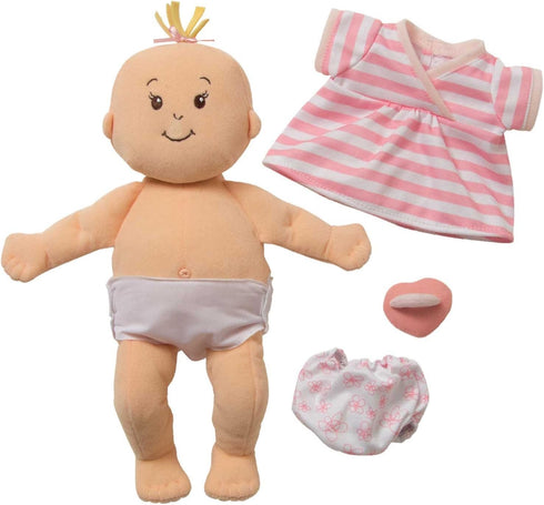 Manhattan Toy Baby Stella Soft First Baby Doll for Ages 1 Year and Up, 15", Peach