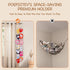 Poefditev 20 Stuffed Animal Storage Chain Boho Room Decor, Hanging Stuffed Animal Holder with Metal Clips, Macrame