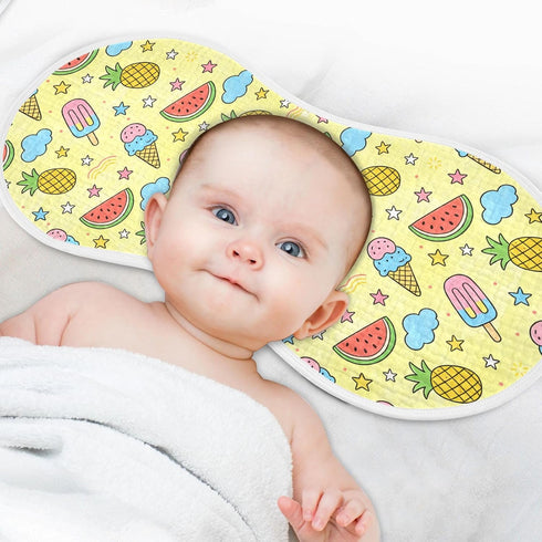 decor gift Summer 4 Pack 22x11in Cotton Large Burp Cloths for Baby Easy Care Pineapple Cute wash Cloths for Unisex