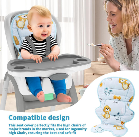 Runhike High Chair Cover Replacement Compatible with Ingenuity Soft Cushion with Anti-Slip Pad and Protecting Water