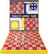 12 inches 2 1 1-4 Set Packed) AMEROUS Wooden Ludo Board Game - Snakes and Ladders, in Reversible, Players Family Dice